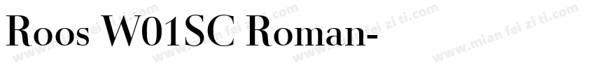Roos W01SC Roman字体转换